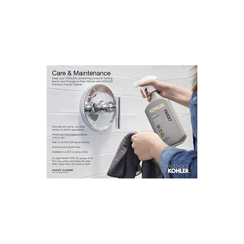 Kohler TLS45106-4-CP Alteo Rite-Temp Shower Valve Trim with Lever Handle,