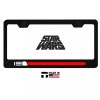 darktech STARWARS Red Lightsaber Metal License Plate Frame | Dark