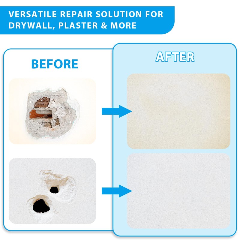 4-Pack 12x12 Inch Drywall Repair Patch Kit, Self-Adhesive Mesh with
