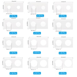 PATIKIL 2x2 Coin Flips, 650 Pack 17.5-40mm Cardboard Coin Holder Paper Coin Holders for Coin Collection Supplies Collector, White