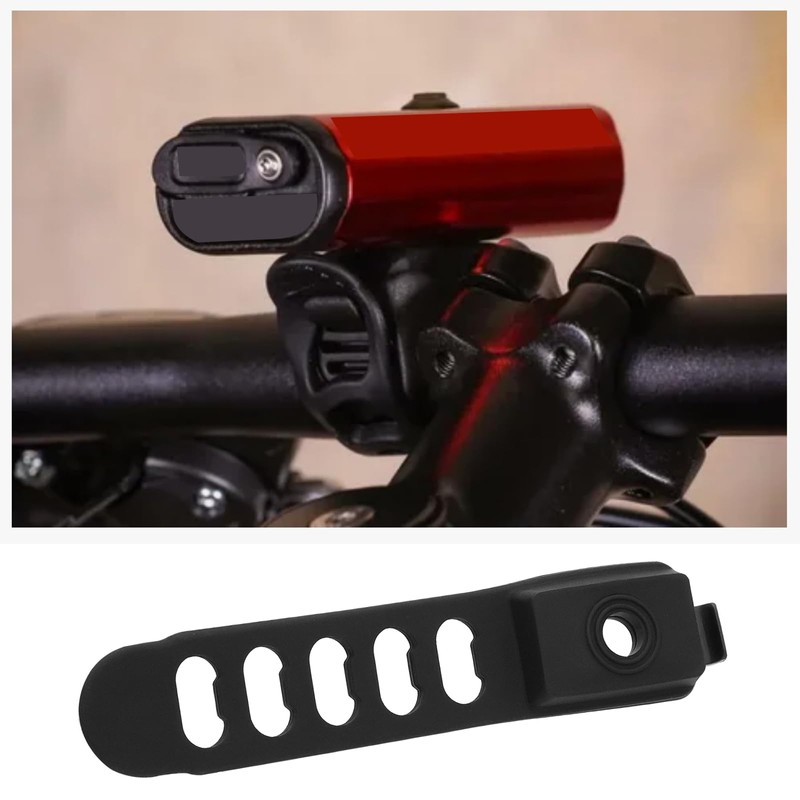 Briny River 2x Bicycle Light Replacement Rubber Strap 1-LED-RP-STR-V404 Compatible