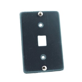 Leviton Telephone Wall Jack, 6P6C, Quick Connect, Stainless Steel, 40226-S