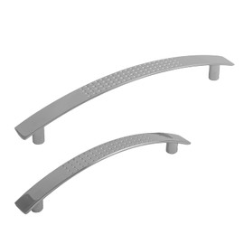 Dihl HN10-DMPCHR96SET Curved Bar 10 x Bowed Dimple Chrome Kitchen Cupboard Cabinet Drawer Door Handles 96mm