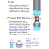 CAMPINGMOON Butane Gas Cartridge Transfer Camping Cassette Canisters Gas Adapter