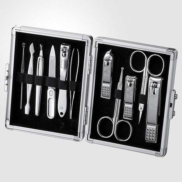 World No. 1. Three Seven (777) Travel Manicure Grooming Kit Nail Clipper Set (11 PCs, TS-16000SVC), MADE IN KOREA, SINCE 1975.