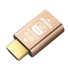 FUERAN Pass-Through EDID Emulator for use with Video splitters, Switches and Extenders (fit-Headless) HDMI compatible-1920x1080-HDR