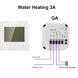MincoHome Touch Screen Thermostat Electric/Water/Gas Boiler Heating Control Easy DIY Installation Progammable Temperature Controller (Water Heating)
