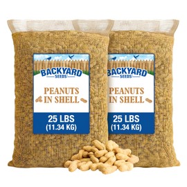 CountryMax Backyard Seeds in-Shell Raw Unprocessed Peanuts 50lbs - Premium Whole Peanuts for Wildlife & Squirrels, Natural Foraging, High Protein