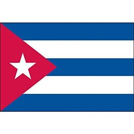 Super Tough USA-Made Cuba Flag 4ft x 6ft Indoor Flag | Made of Heavyweight & Durable Nylon Material | Patriotic Flag Finished with Pole Hem & Fringe Suitable for Indoors Use