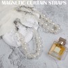 KVI, Magnetic Bead Curtain Tie Backs 2 Pearl Crystal Pack