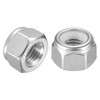 sourcing map 25Pcs 5/16"-24 Nylon Insert Hex Lock Nuts, 304