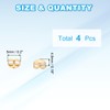 PATIKIL 4 Pcs 14K Gold Filled Earring Backs, Butterfly Locking