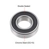 sourcing map Ball Bearing 6002-2RS Double Sealed ABEC-1 Deep Groove