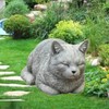 Fonowx Memorial Cat Ornament Resin Balcony Funny Outsides Outdoor Cat