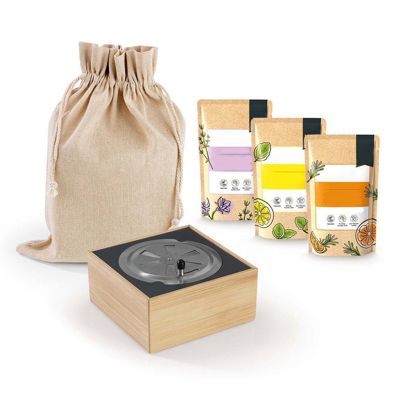 Bee Repeller Box with Spice Wooden Mosquito Repellent for Patio