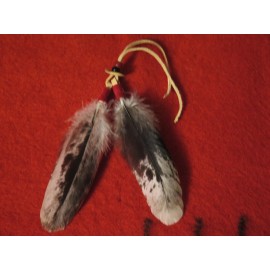 Feather Native American made Bald Eagle Feather Hair Tie Regalia Beautifull