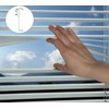 WYNOTT Valance Clips for Blinds, 2.5 Inch(63.5mm) Clear Blind Clips