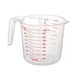 Aleissi | Jarra Medidora para Repostería y Cocina, Mide en Onzas, Mililitros y Tazas hasta 1L, Boquilla Antiderrames, Mango de Fácil Agarre