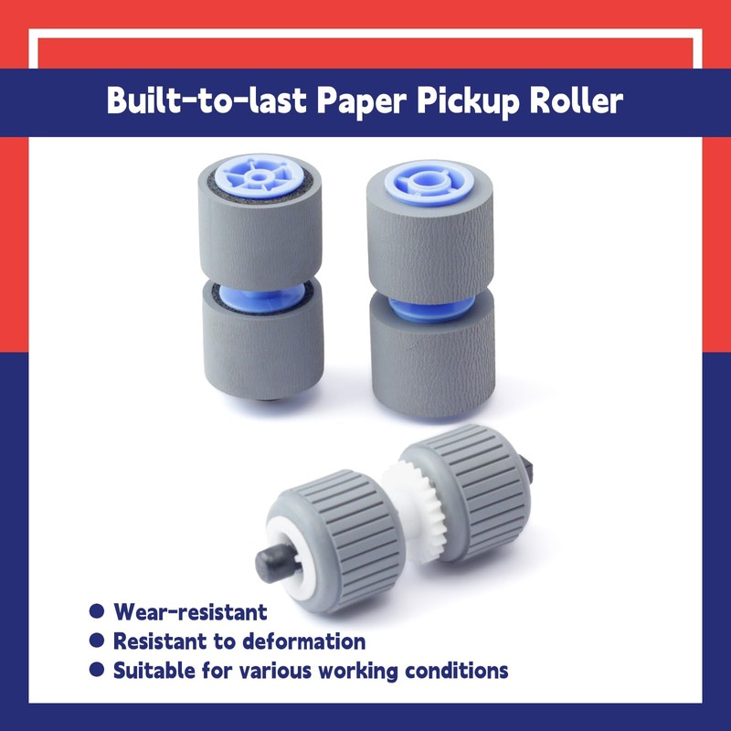 Dusledel 3 PCS Set 4009B001 Scanner Exchange Roller Kit Compatible