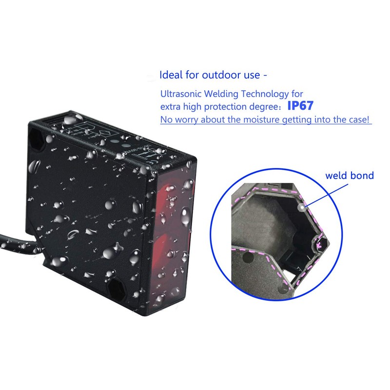 Supreform IP67 Waterproof Universal 10-30VDC Safety Retro-Reflective Photoelectric Beam Sensor