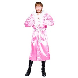 Costume Agent RIC Flair Nature Boy Haloween Costume Deluxe Robe Cosplay (Pink)