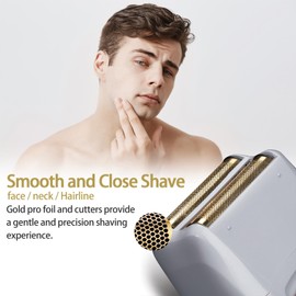 OXSITO Gold Pro Foil and Cutters Replacement for Andis TS-1/ TS-2, Precision Replacement Head Compatible with Model 17150/17155/17200