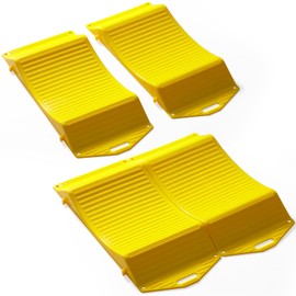 Tire Saver Ramps - Heavy-Duty Vehicle Storage Ramp Set of 4 Pack Anti-Slip Design RV Camper Trailer for Powerful Load Bearing Capacity Tire Wheel Ramps(Tire save)