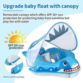 VOMOIT Flotador para Bebe Shark Azul