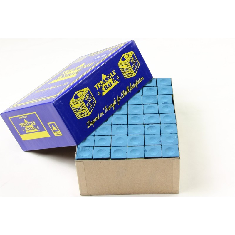 12 Pieces BLUE Triangle Snooker Pool Chalk - Worlds Most