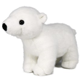 Ice King Bear Lifelike Baby Polar Bear Stuffed Animal - Plush Toy - 9 Inches Length