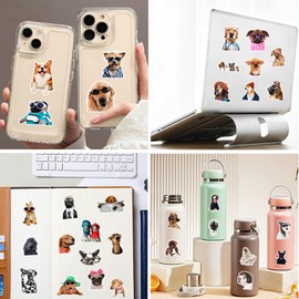 Aigemumy 100 PCS Cute Pet Puppy Dog Stickers Animals Sticker Waterproof Vinyl Decal for Journaling Laptop Scrapbook Water Bottles Phone Caps Luggage for Adults Teens Kids Womens