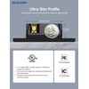 ELEGRP Smart in-Wall Outlet, 2.4GHz Wi-Fi Smart Receptacle Compatible with