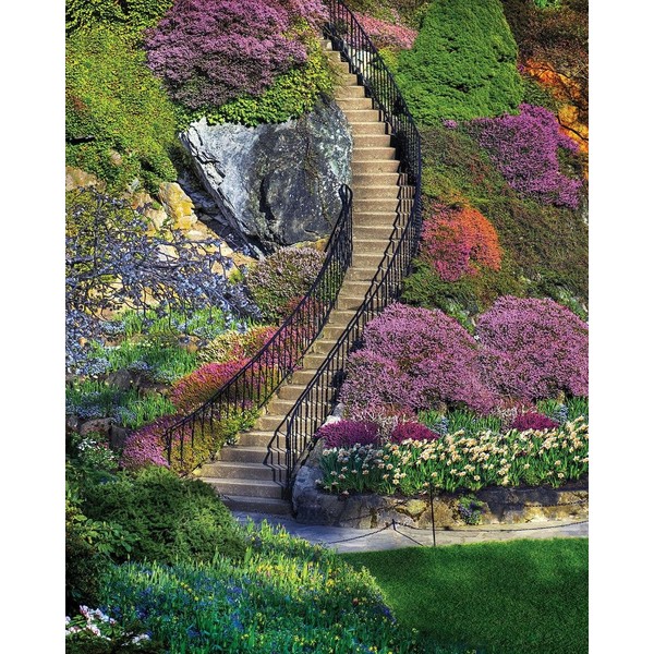 Springbok's 500 Piece Jigsaw Puzzle Garden Stairway, Multi