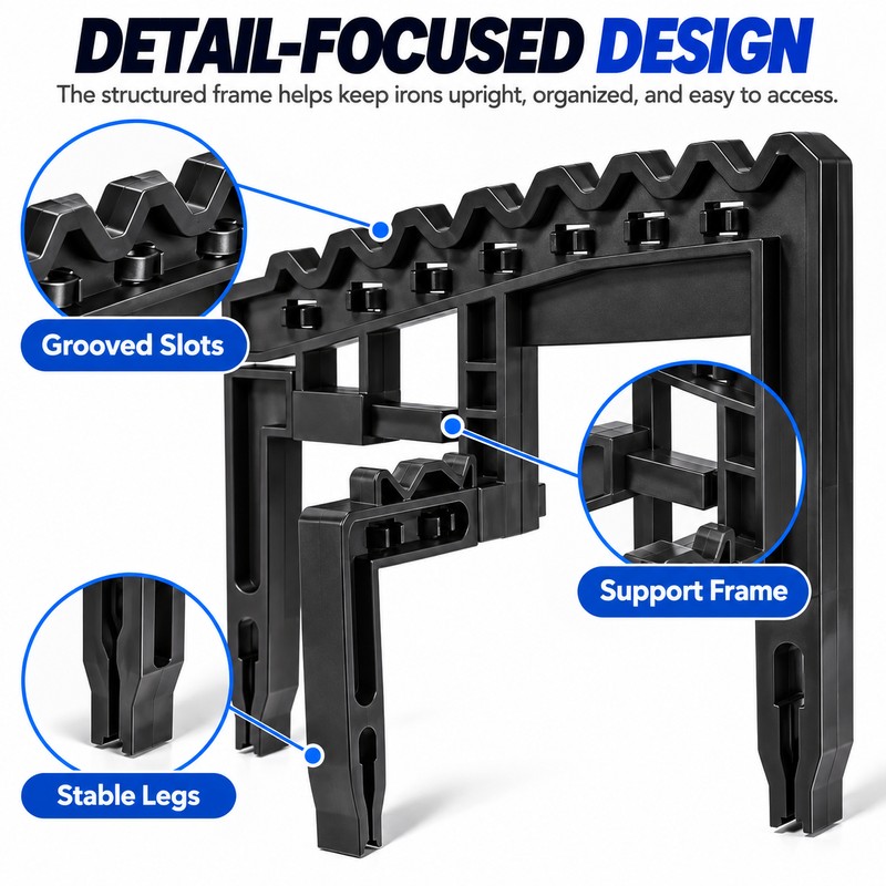Adjustable Golf Club Organizer for 9 Irons – Protective Club