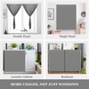 Muamar Velcro Blackout Curtains for Bedroom 2 Panels with Tiebacks(Grey,