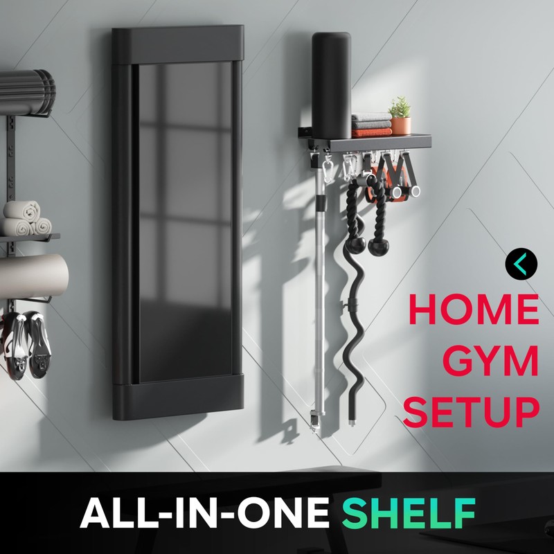 Metal Shelf Compatible with Tonal Accessories, Floating Shelf Organizer for