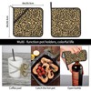 Pot Holders 2PCS Brown Leopard Print, Animal Skin Potholder for