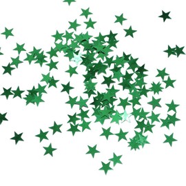 DIWULI Elegant Star Confetti Green, Star Confetti, Acrylic Stars Scatter Decoration, Table Confetti, Table Decoration Glitter, Glitter, Birthday, Wedding, Theme Party, Decoration, Gift Decoration,