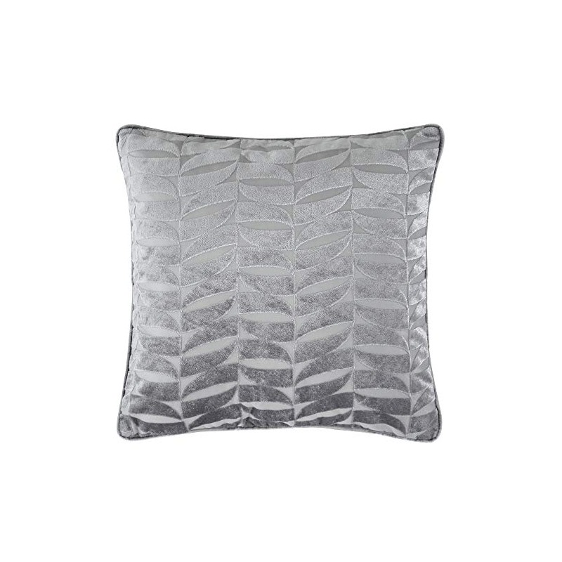 Curtina Kendal-Jacquard Cushion Cover, Polyester, Silver, 43x43cm