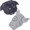 Dulce Cocina Love Paw Polyester Felt Coasters - 2 Designs