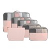 Packing Cubes, 6-Piece, Pink, Solid