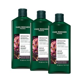 Yves Rocher - Kit Shampoo Reparación para Cabello Seco y Dañado  Ayuda a Reducir el Quiebre  Sin Sulfatos, Fórmula Vegana Incluye 3 Piezas de 300 ml  