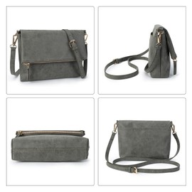 Gladdon Crossbody bags for Women Crossbody Purse Shoulder Bag, Grey