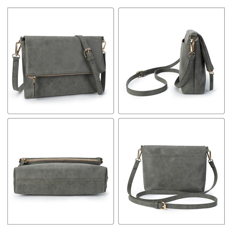 Gladdon Crossbody bags for Women Crossbody Purse Shoulder Bag, Grey