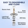 Bathroom Sink Stopper, Stainless Steel Removable Drain Strainer, Hair Catcher