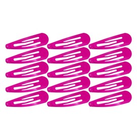 Motanar 50 Pack of Snap Hair Clips Hair Barrettes for Kids, Girls and Women, 50 mm (Rose)