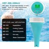 Qivine Pool Thermometer Wirelesss, 6 in 1 PH/ORP/EC/TDS/Temperature/Chlorine Meter WiFi