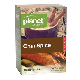 Planet Organic Chai Spice Herbal Tea 50 Tea Bags