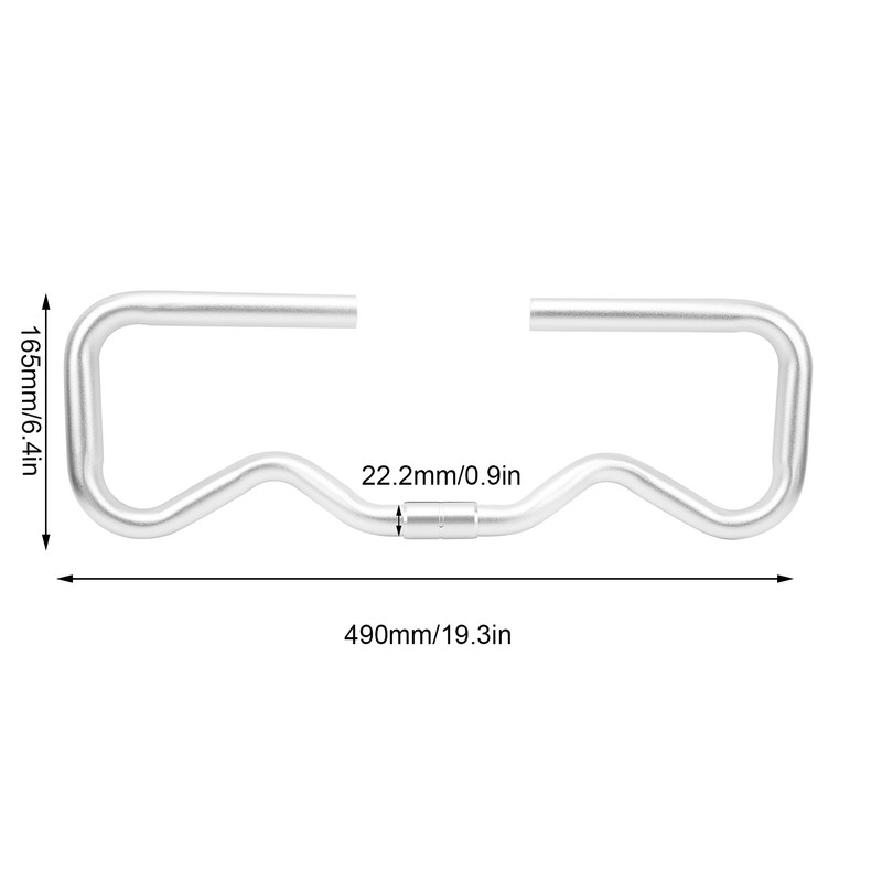 Ultralight Aluminium Alloy Folding Bicycle Bike Conversion P Handlebar 25.4x490mmsilver