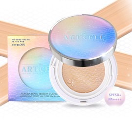 Daycell The Artcell Aurora Pearl Tension Cushion, Brightening Effect 16g/2 types Choose 1 2. No. 23 Aurora Beige / 데이셀 디 아트셀 오로라 진주 텐션 쿠션, 브라이트닝 이펙트 16g/2종 택 1 2. 23호 오로라 베이지